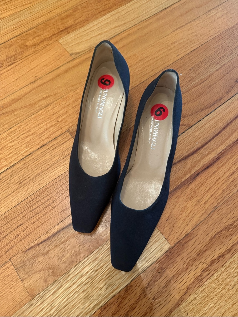 Bruno Magli black Pointed Square-Toe Pumps